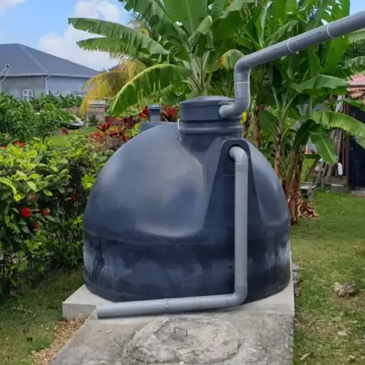 La citerne de récupération d'eau de pluie
